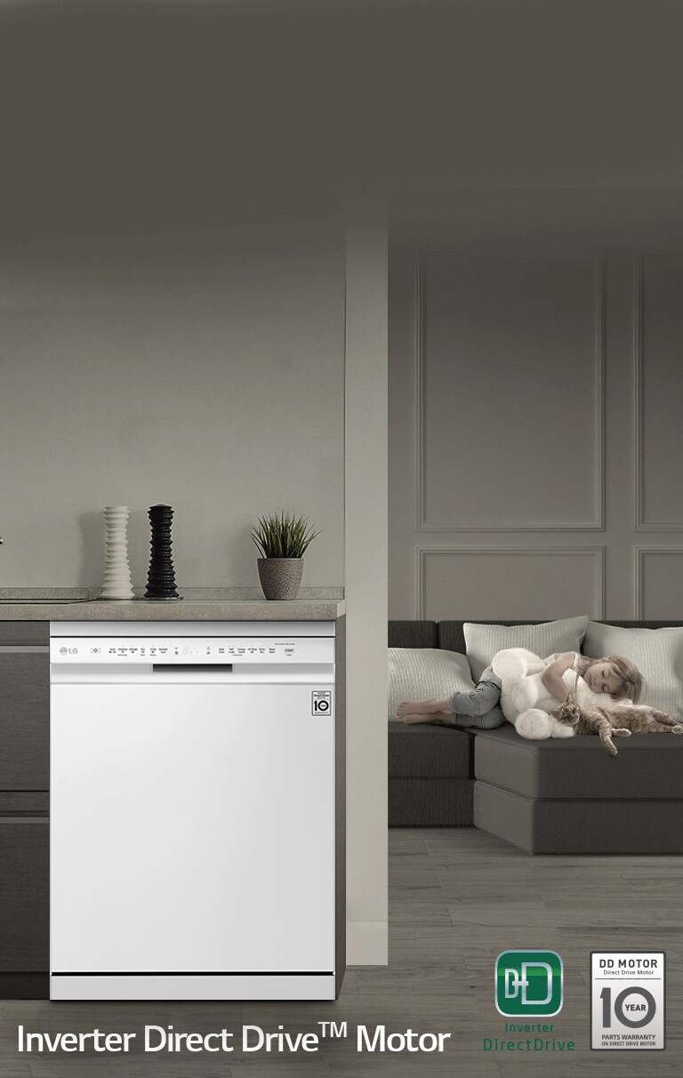 Lg shop dishwasher white